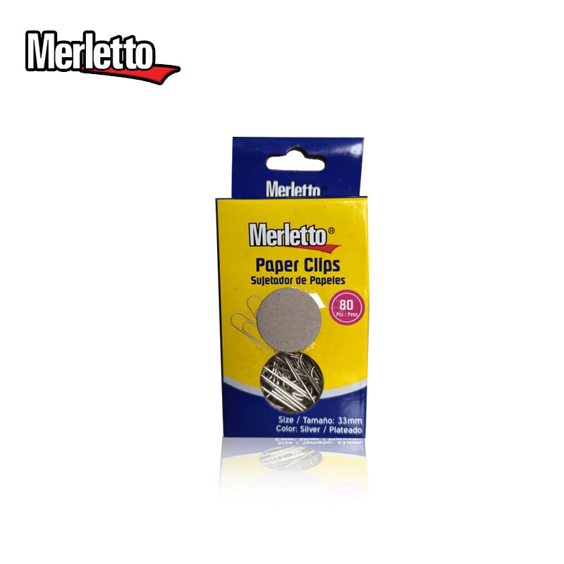 Clips Plata Para Papel. Merletto.