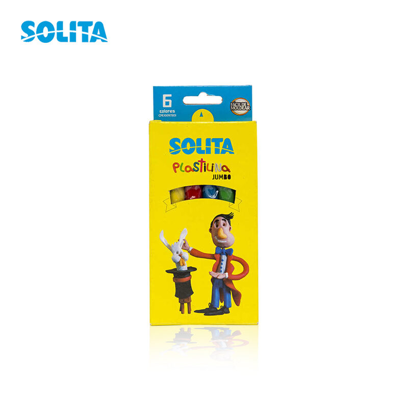 Plastilina Jumbo 6 Colores.